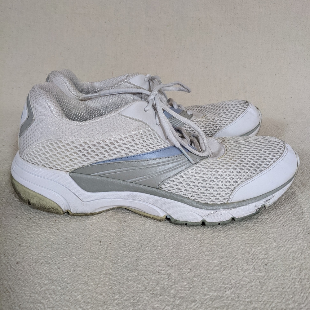 Timberland Pro Series Women's Sz 10M Nursing Shoe Anti fatigue White Silver Blue